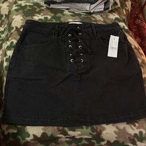 Pacsun black denim skirt